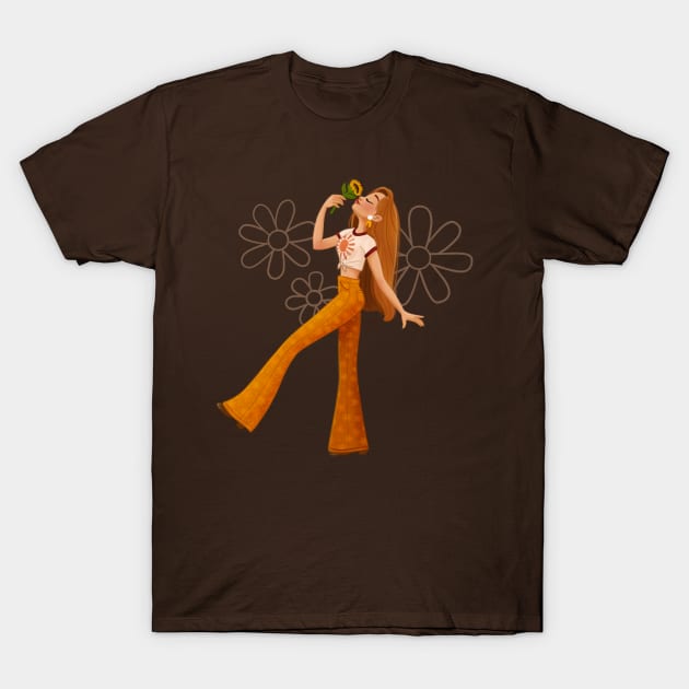 70s Decade Girl T-Shirt by 513KellySt